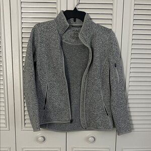 LLBean Gray Full-Zip Jacket
